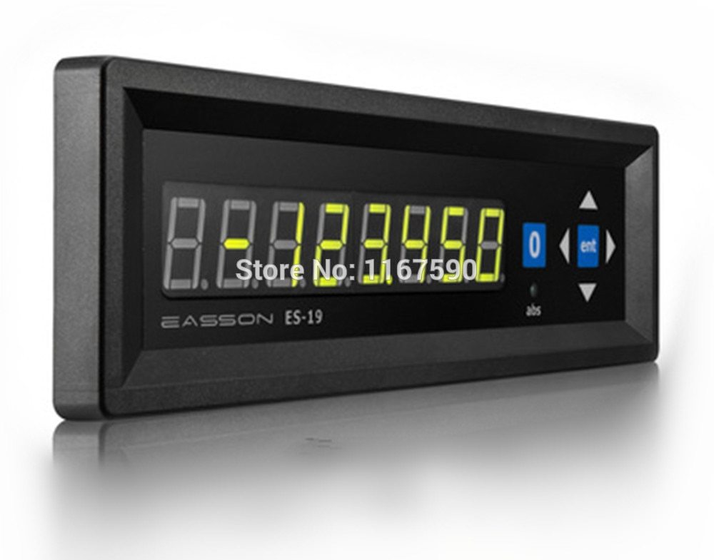 ES-19 Single Axis Display Digital Readout Dro and 1pc 5micron Linear Encoder