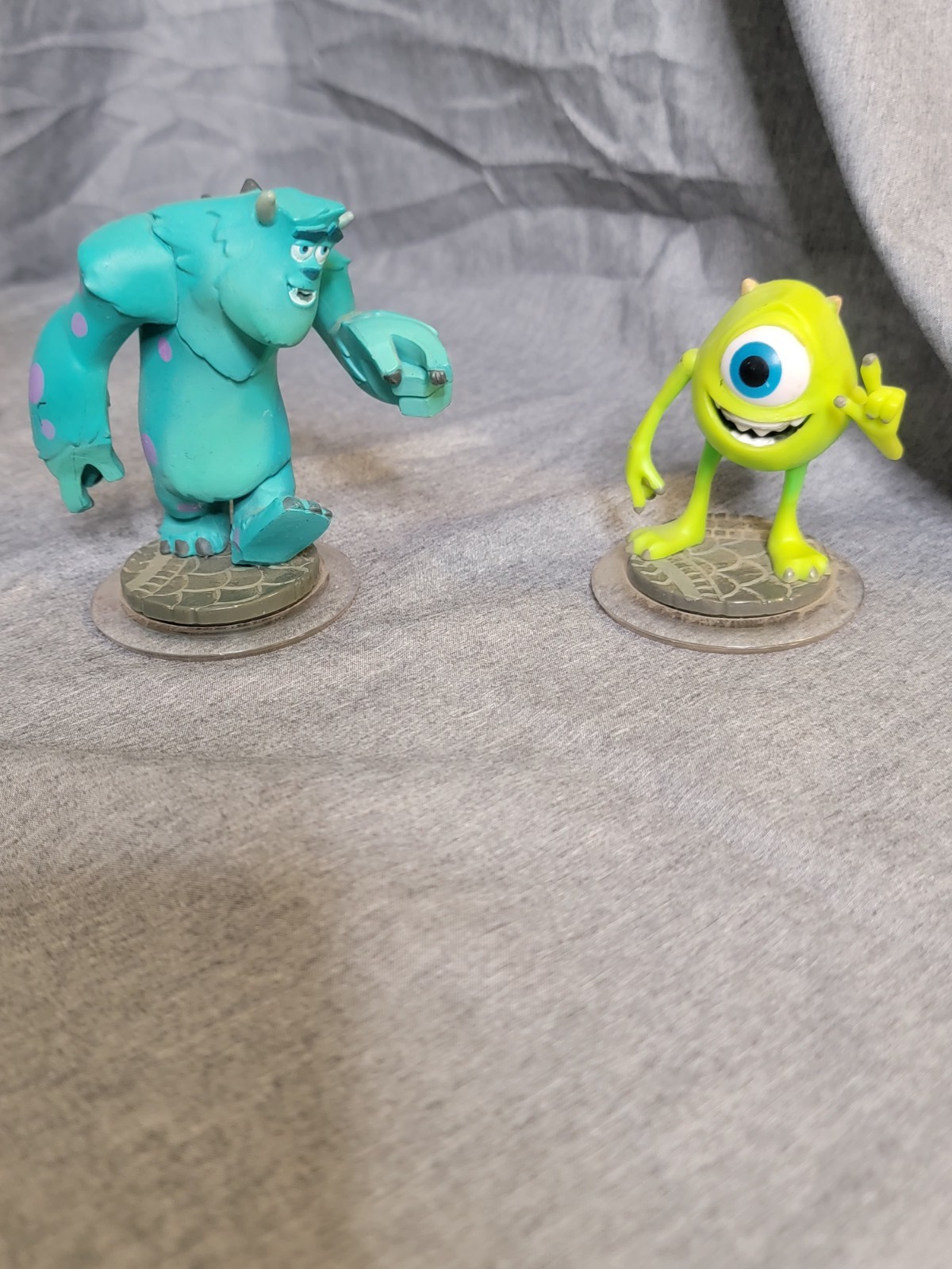 Disney Infinity 1.0 Monsters Inc Lot of 2 Mike Wazowski, Sully Figures Pixar