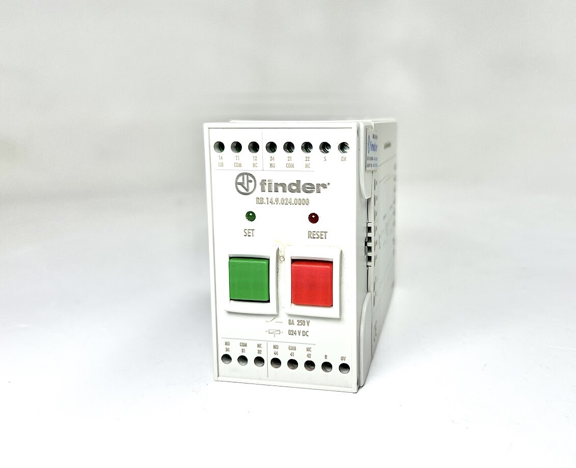 -NEW- Finder RB.14.9.024.0000, Bistable Relay Module, 8A-250V, 24V DC, OEM