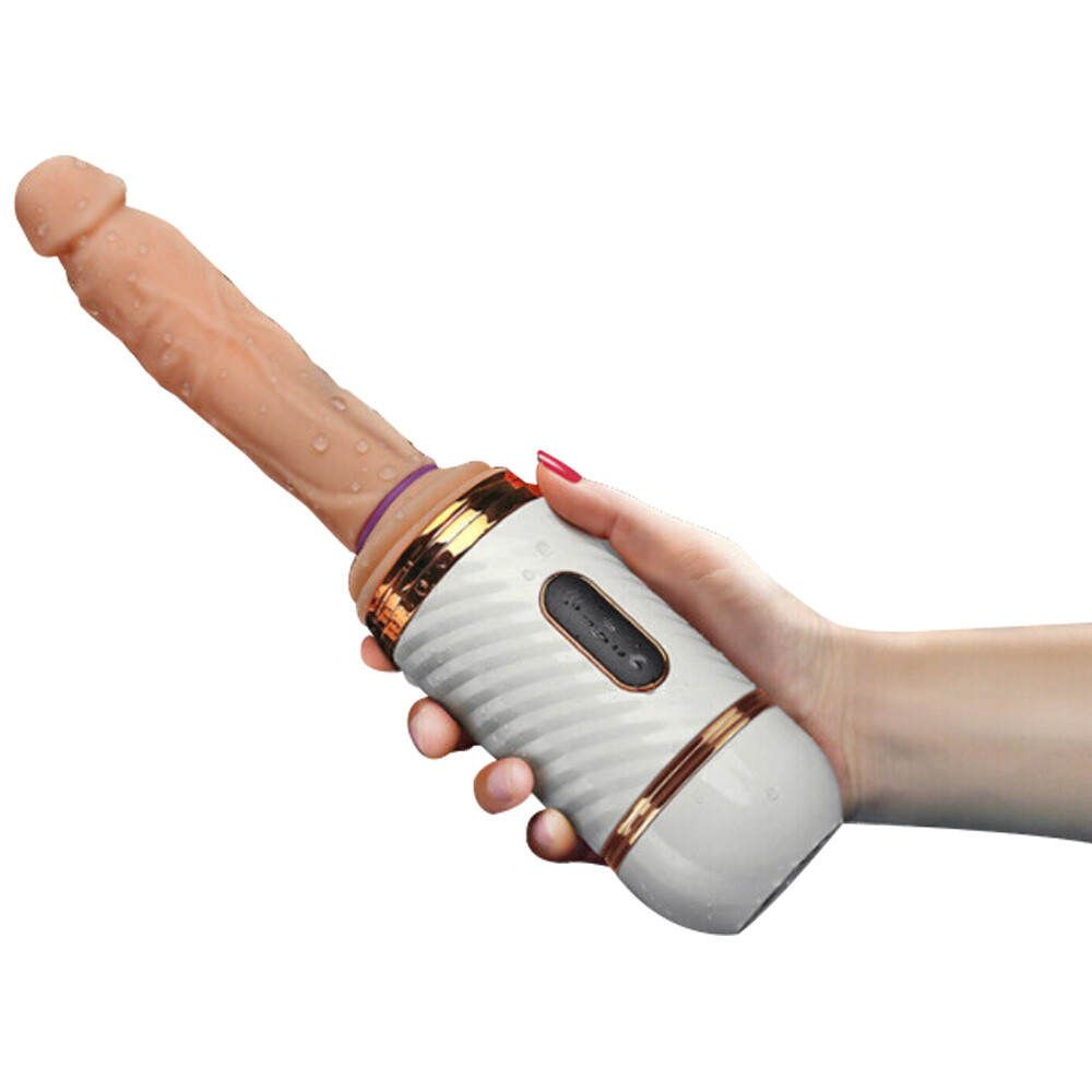 Cyclone Fire Thrusting Sex Machine w/ Heating, 7 Mode (Detachable Suction Cup)