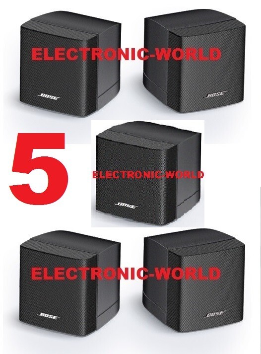 5 Mint Bose Single Cube Black Speakers Acoustimass Lifestyle theater FreeSpace