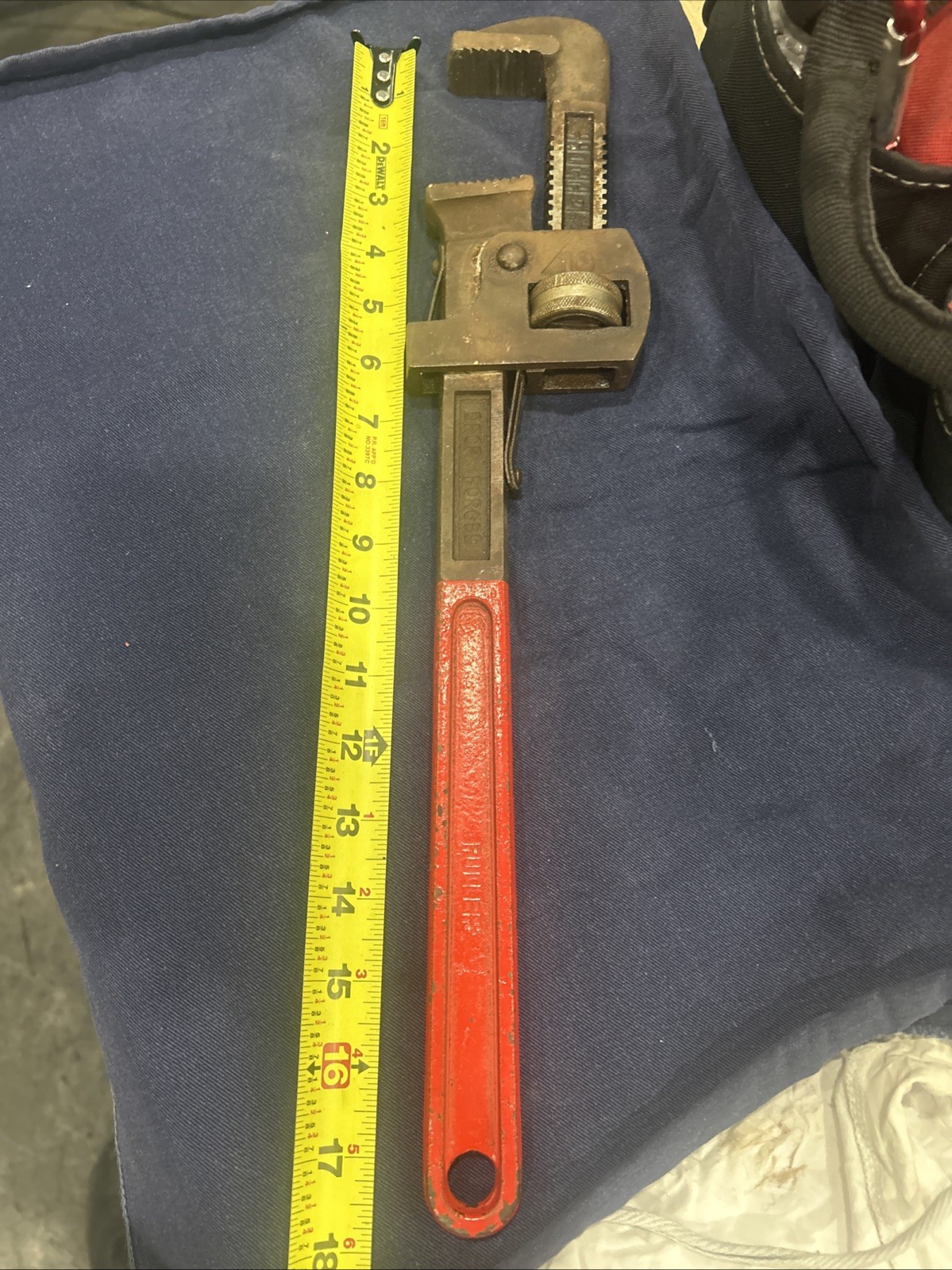 Fuller 18” Pipe Wrench BF Spain Vintage Tool