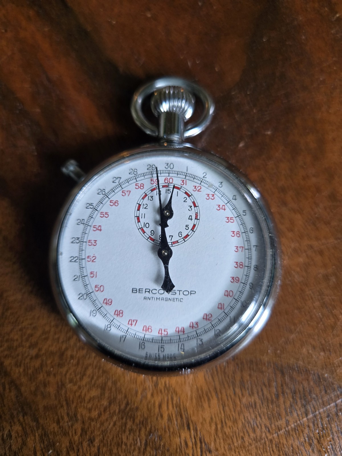 Swiss Made Berco-Stop Vintage Mechanical Wind Up Stopwatch