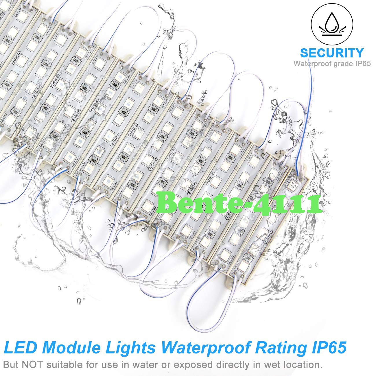 6 LED 5054 White Module Light Showcase Window Lamp Strip with Timing Remote
