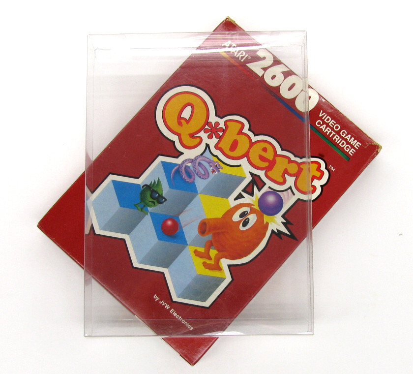 1X CLEAR PLASTIC PROTECTIVE BOX SLEEVE FOR STANDARD ATARI 2600 GAMES (SIZE A)