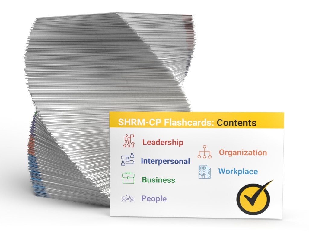 SHRM CP Exam Prep Study Cards (boxed)