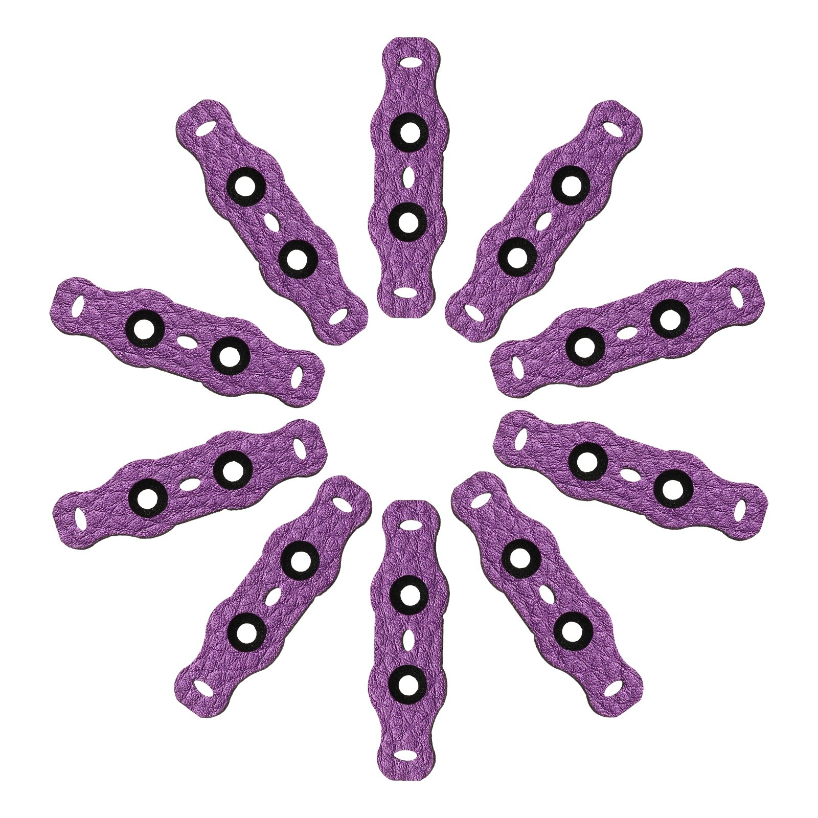 Slingshots Pouch Pocket Replacement for Sport, 13mm x 50mm, 10Pcs, Purple