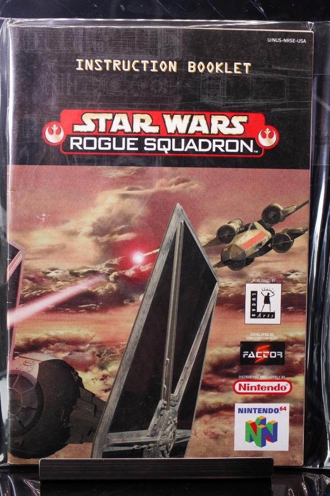 NO GAME- Star Wars Rogue Squadro Nintendo 64 N64 Instruction Manual Booklet Only