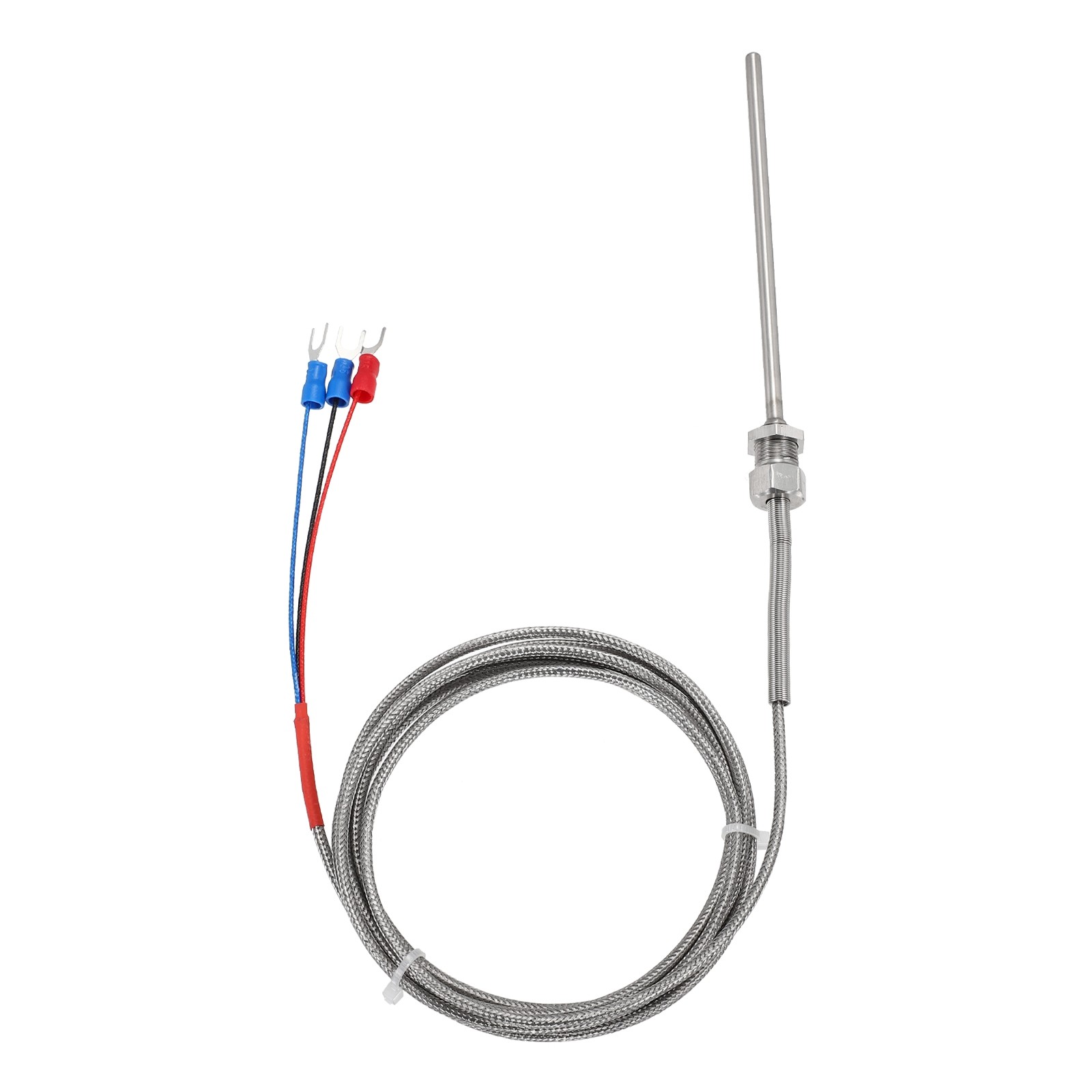 PT100 RTD Thermocouple Stainless Steel NPT1/8 -50 to 500C 6.6ft 4x100mm