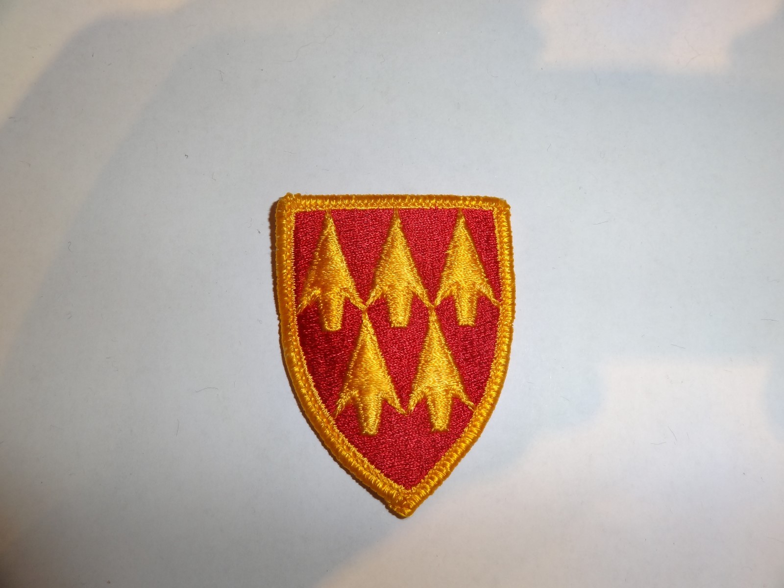 MILITARY PATCH 32ND BRIGADE AIR DEFENSE ARTILLERY SEW ON SHOULDER COLORED