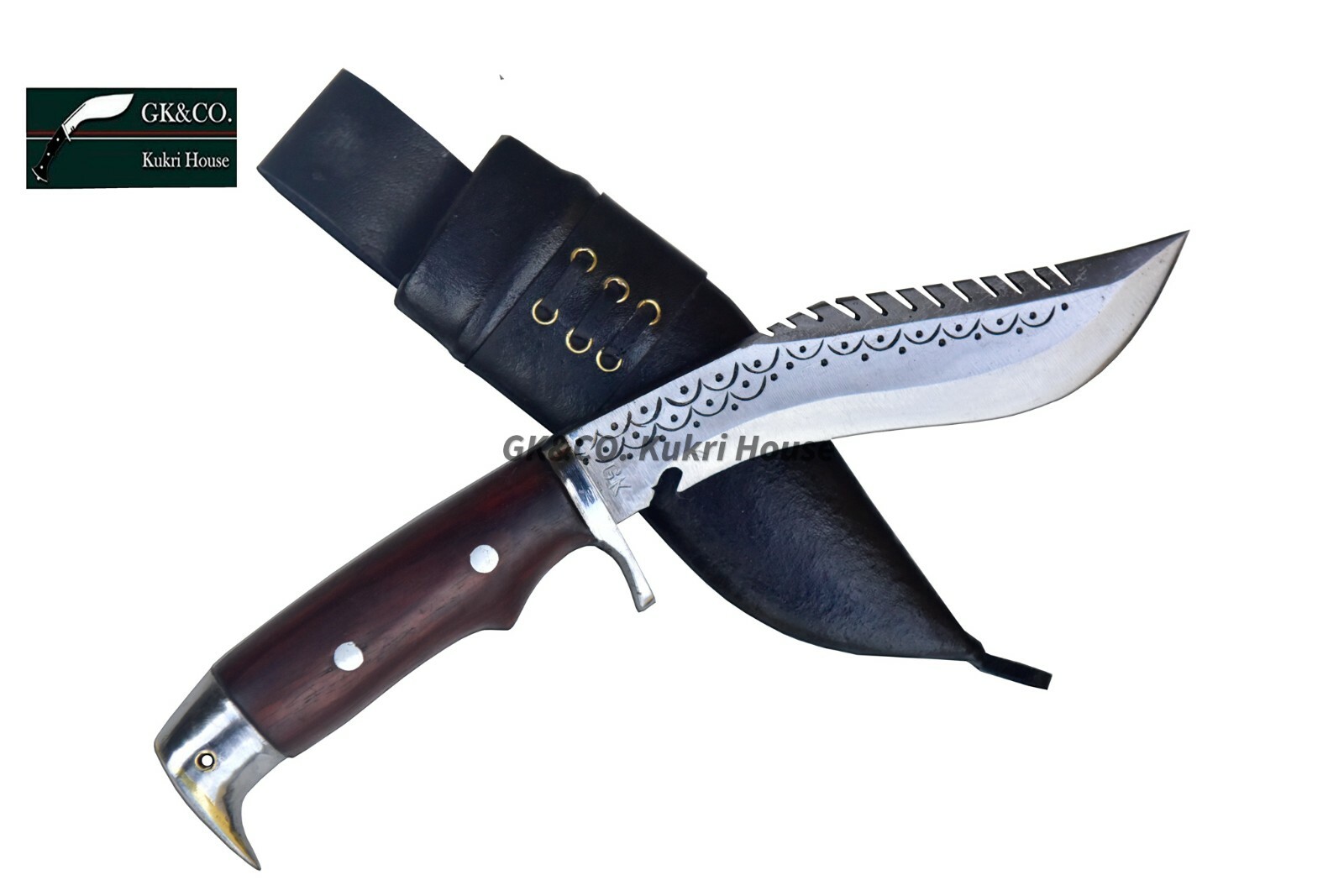 5" American Eagle, Dragon-kukri,gurkha,  Wooden Handle Handmade by GK&CO.