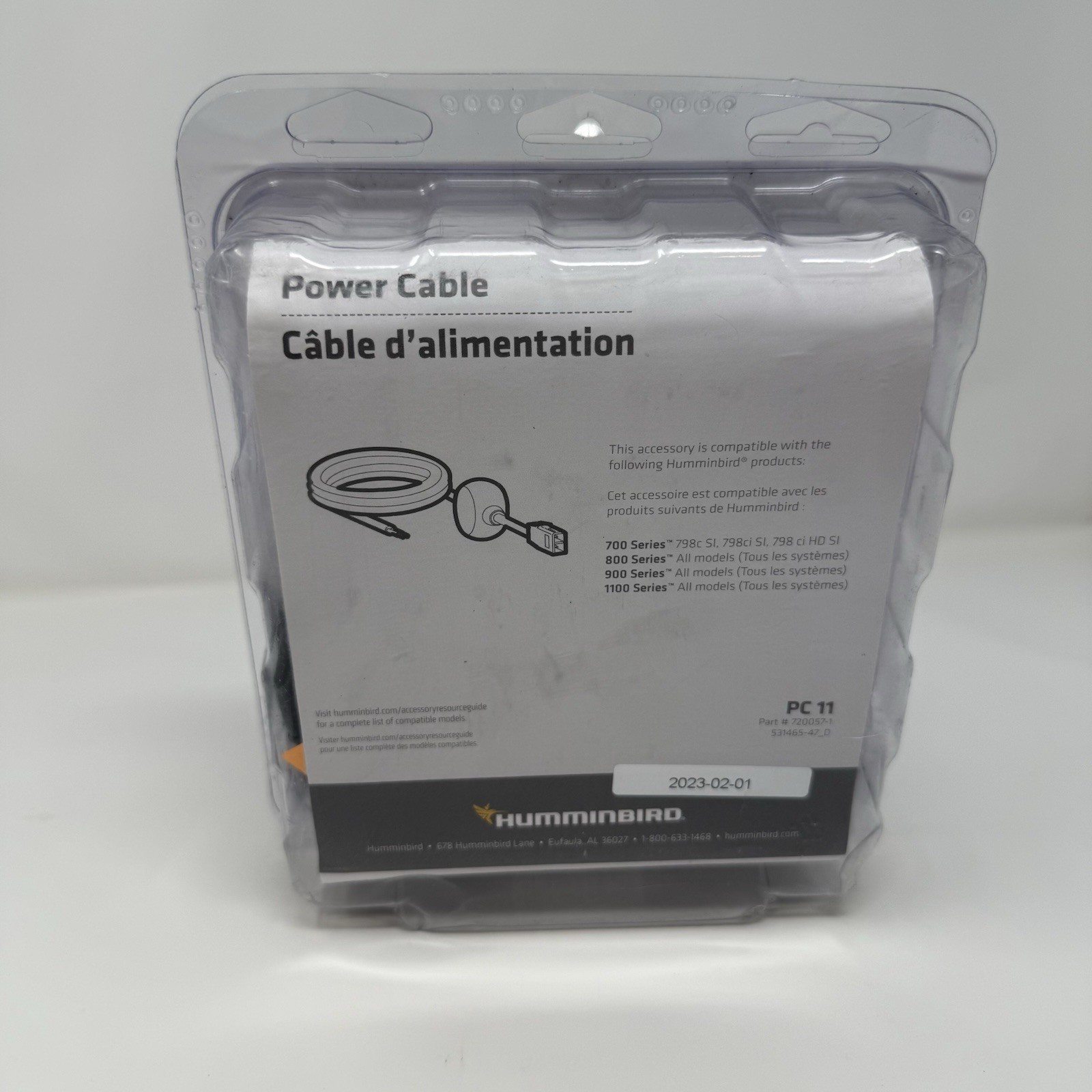 Humminbird PC11 6' Replacement Power Cable Compatible 7-8-9-1100 Series 720057-1