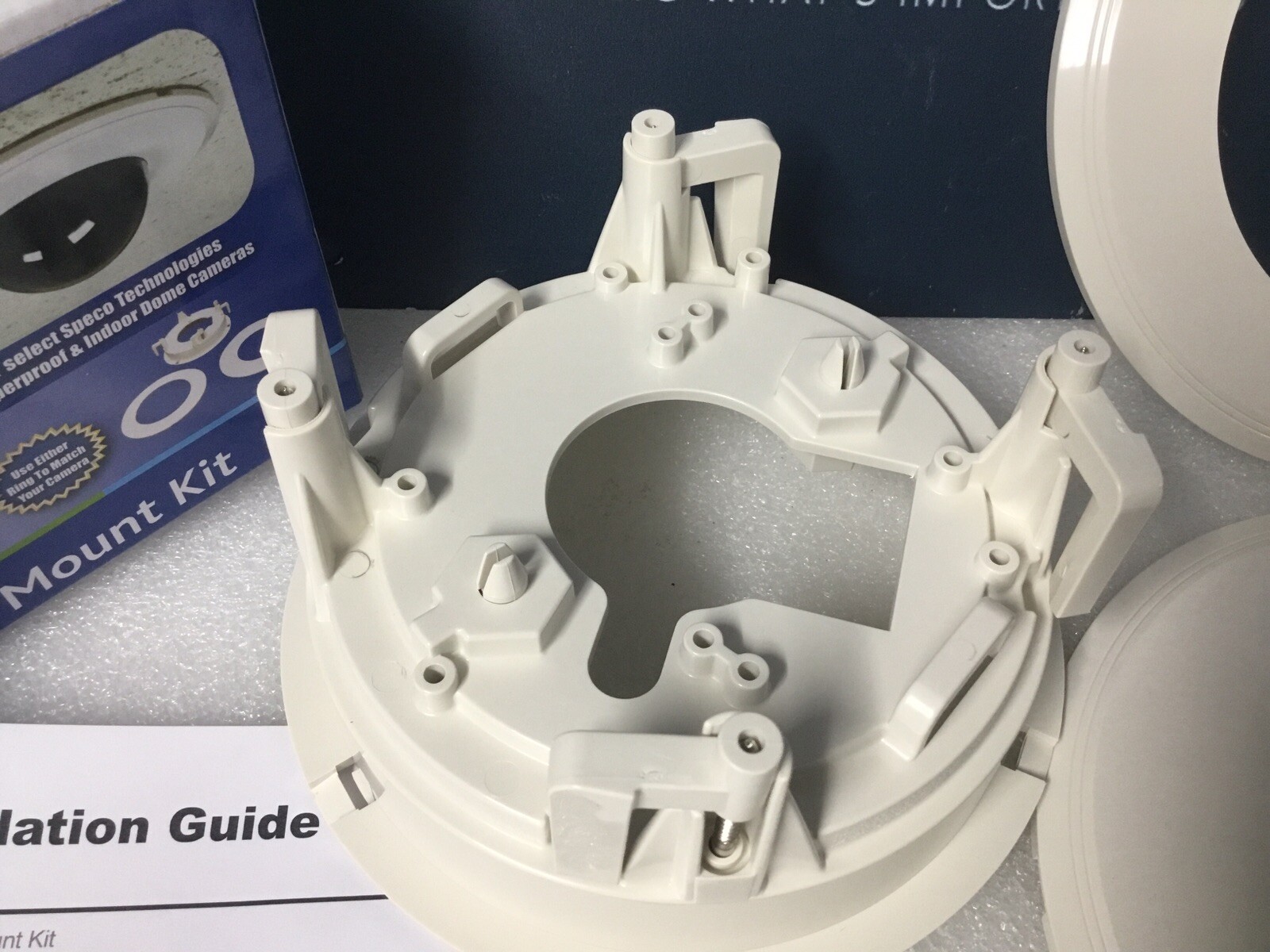 Speco Technologies DFM Tile Ceiling Flush Mount Kit For Dome CCTV Cameras NEW!
