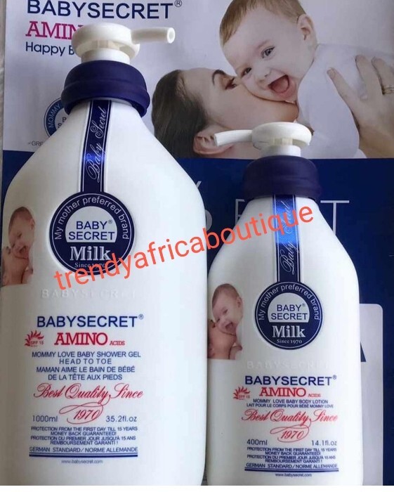 2pcs. Baby SECRET Milk Amino Acid Baby Lotion & Shower Gel Infant & Up👌