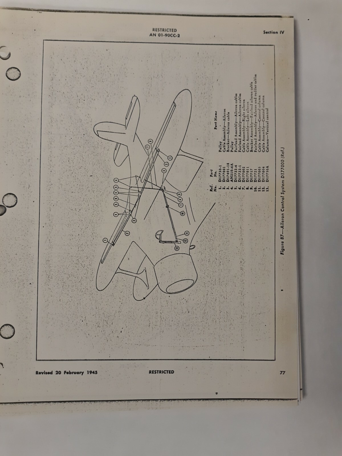 Beech Army Model UC-43 & Navy Model GB-2 Erection & Maintenance Instruction Copy