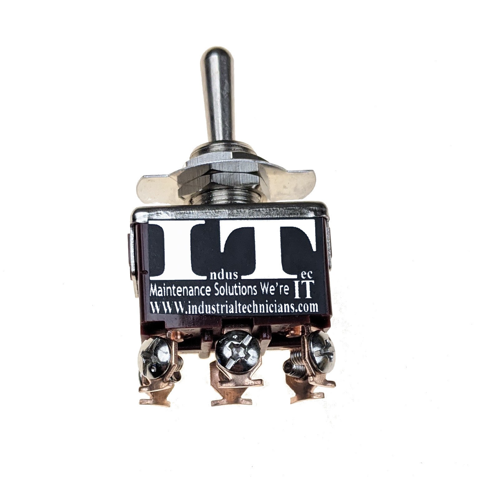 IndusTec 20A DPDT - 6 screw Momentary resetting 3 Position Toggle Switch 12V 24V