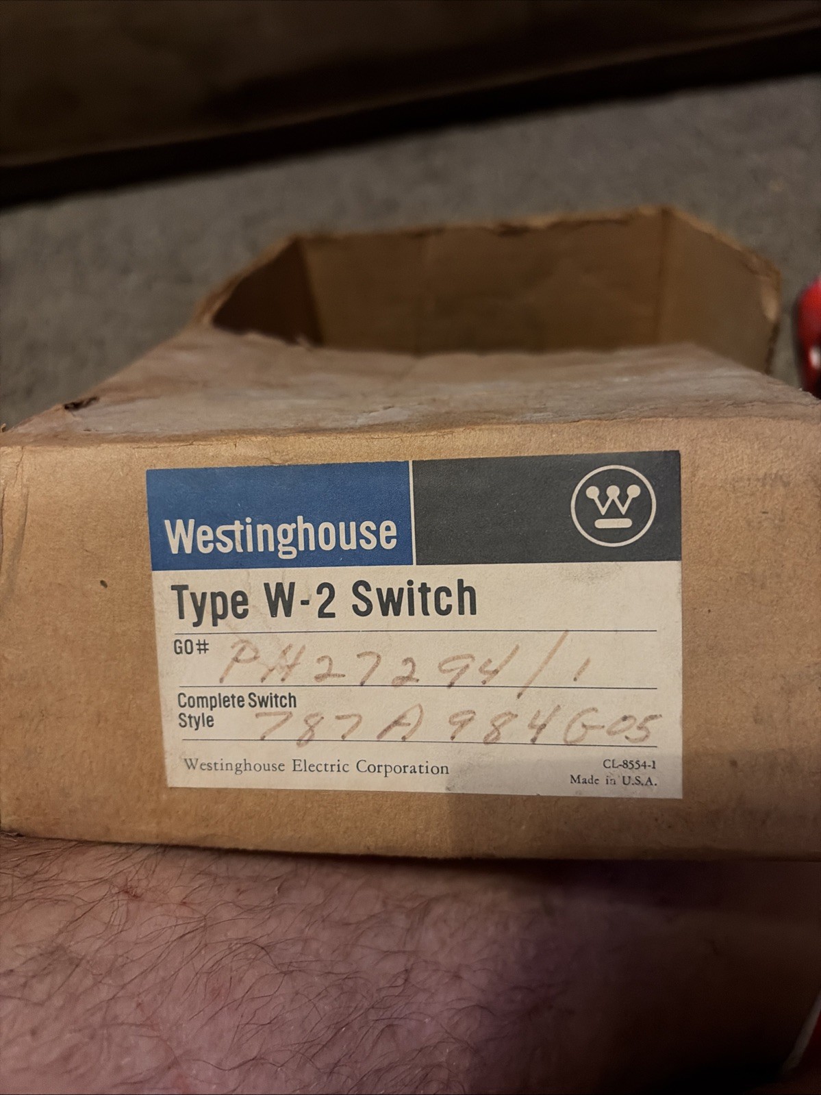NEW Westinghouse W-2 Rotary Switch 787A984G05