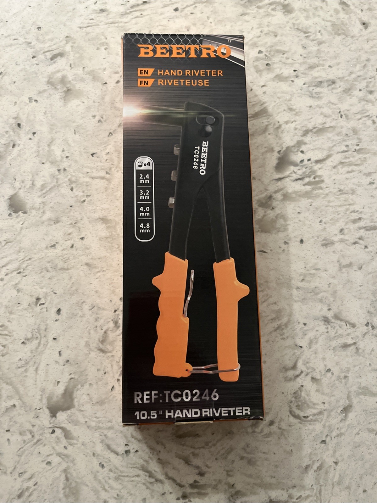 Beetro Hand Riveter Tool 10-1/2" Orange Grip TC0246 Genuine OEM Crimping