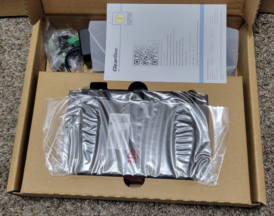 *READ* ClearOne 930-6200-206-B-D Ceiling Microphone Array Dante Bundle 2 Arrays