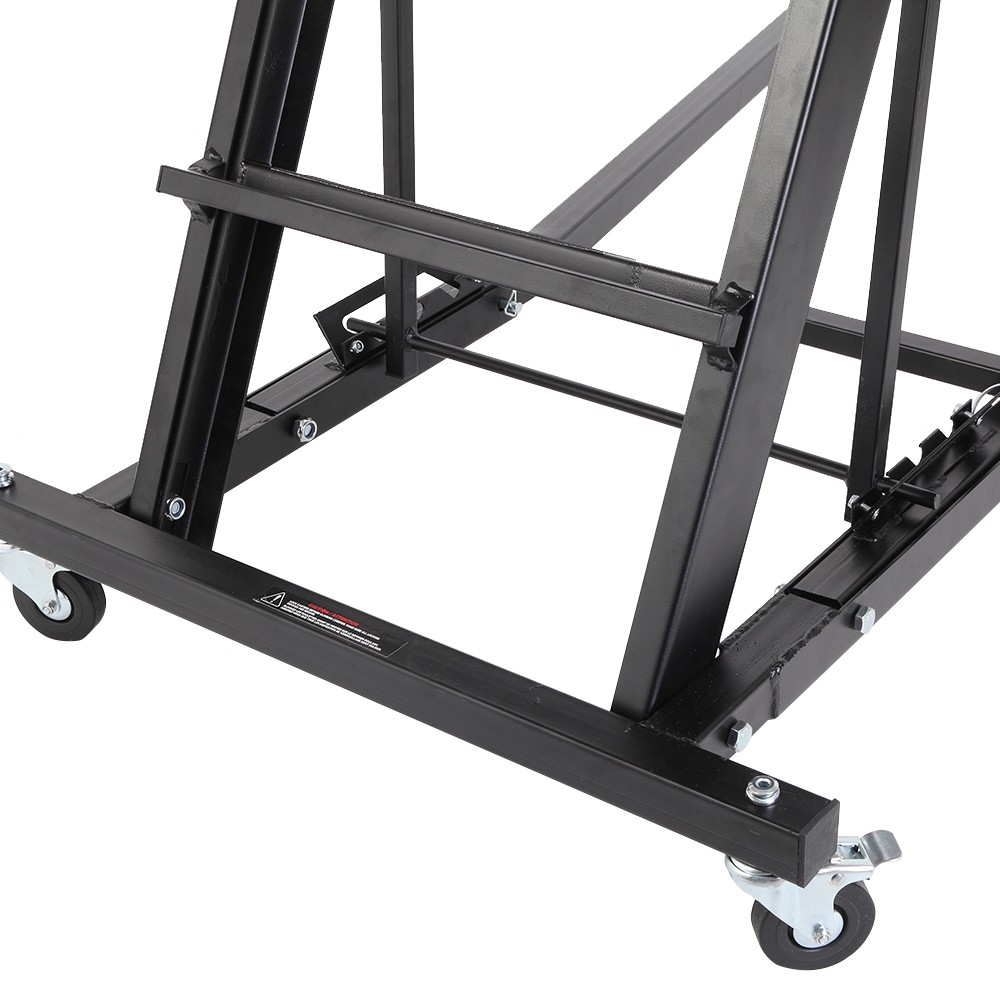 Adjustable Height Foldable Creeper for Automotive Workshop - Black