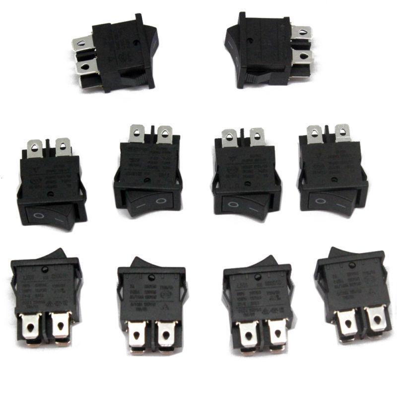 10 units brand New RS601B ROCKER SWITCHES 6(4)A 250VAC 6A/125A 250VAC