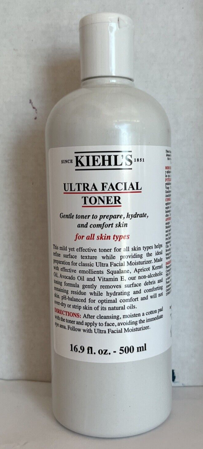 Kiehl's Ultra Facial Toner For All Skin Types 16.9 oz 500 ml Sealed New
