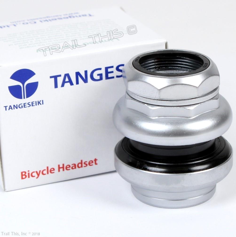 Tange Seiki Passage 1"  Threaded 26.4mm Satin Silver Traditional Bicycle Headset