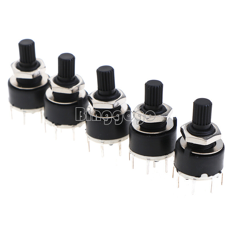 16MM Rotary Switch 2 Pole 3 4 Position 1 Pole 5 6 8 Position Axis Band Switch