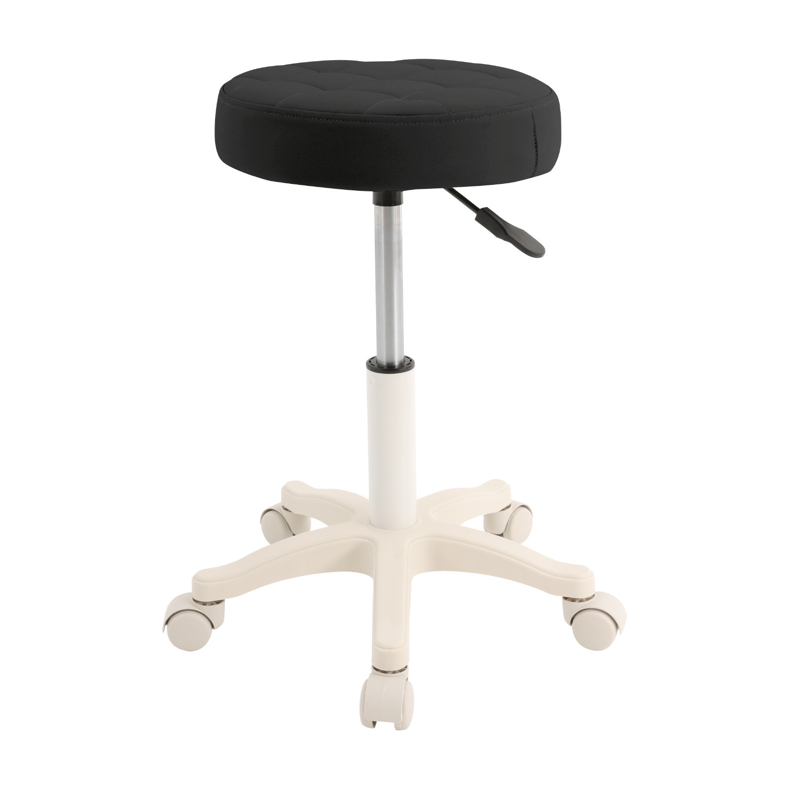 Height Adjustable Bar Stool, Rolling Stool, Salon Stool