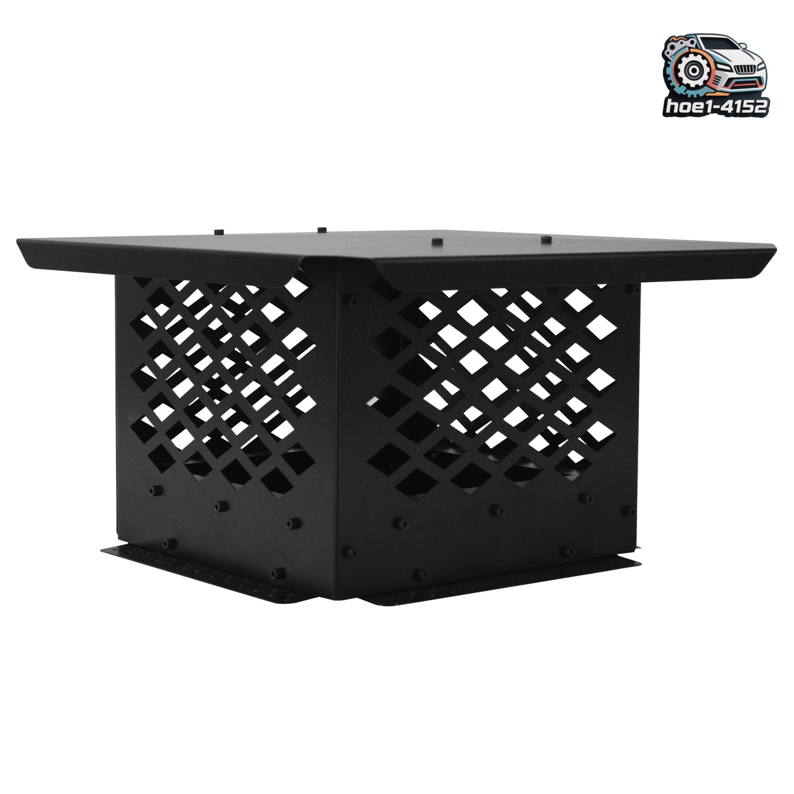 12" x 12" Chimney Cap Flue Caps Fireplace Chimney Cover Adjustable Outside Black