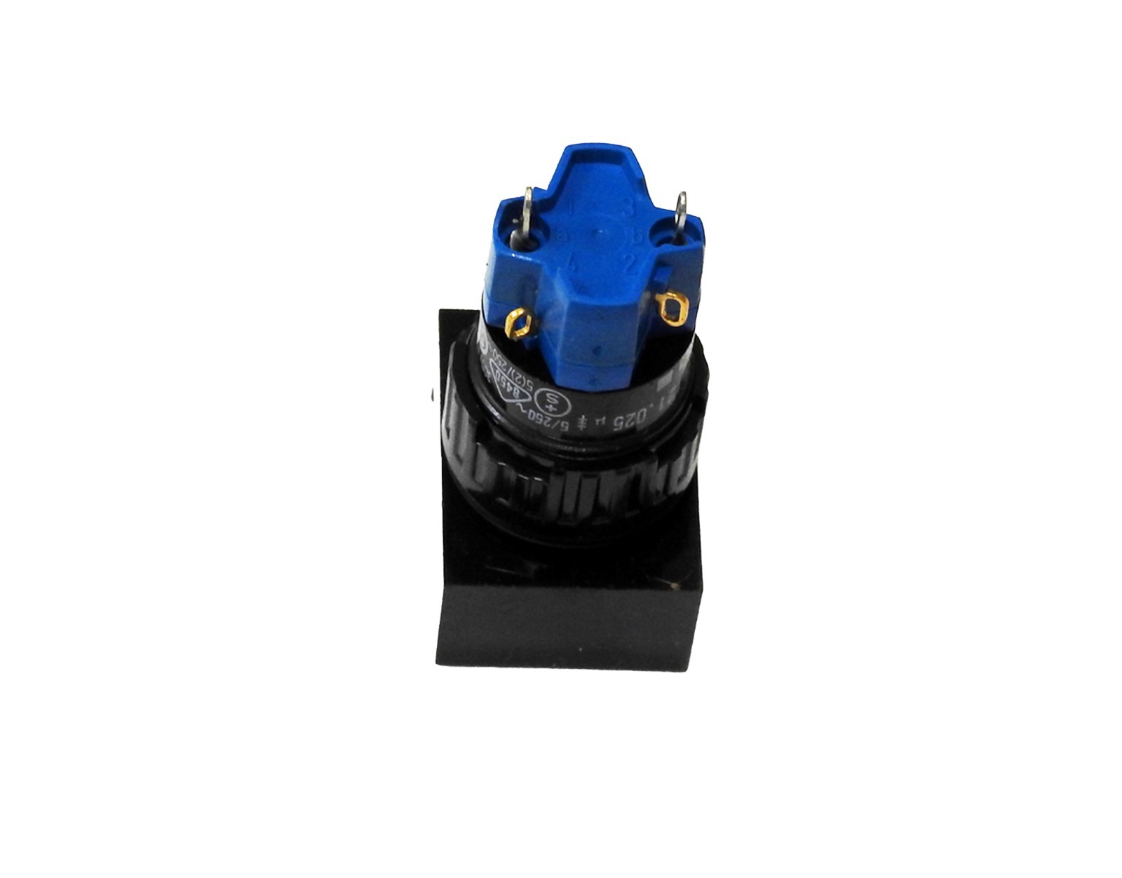 EAO 51.121-025, Momentary Illuminated Rectangular Pushbutton, 1NO/1NC panel mnt