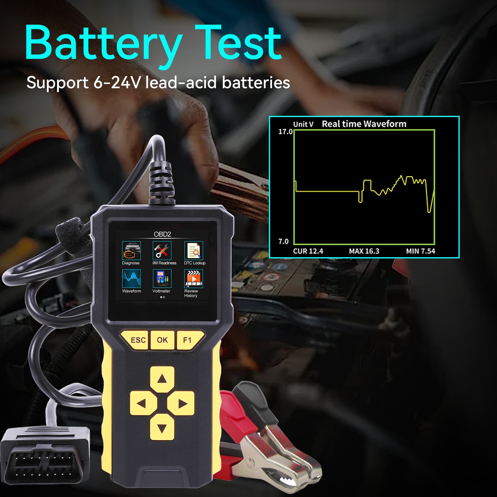 Automotive OBD2 Scanner OBD Code Reader Car Diagnostic Tool Check Engine Fault