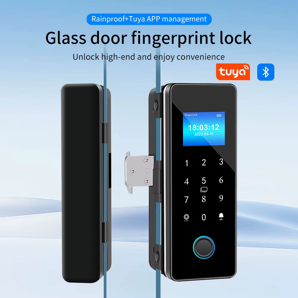 Fingerprint Glass Door Wooden-door Metal-door Resistant Smart Home Security Door