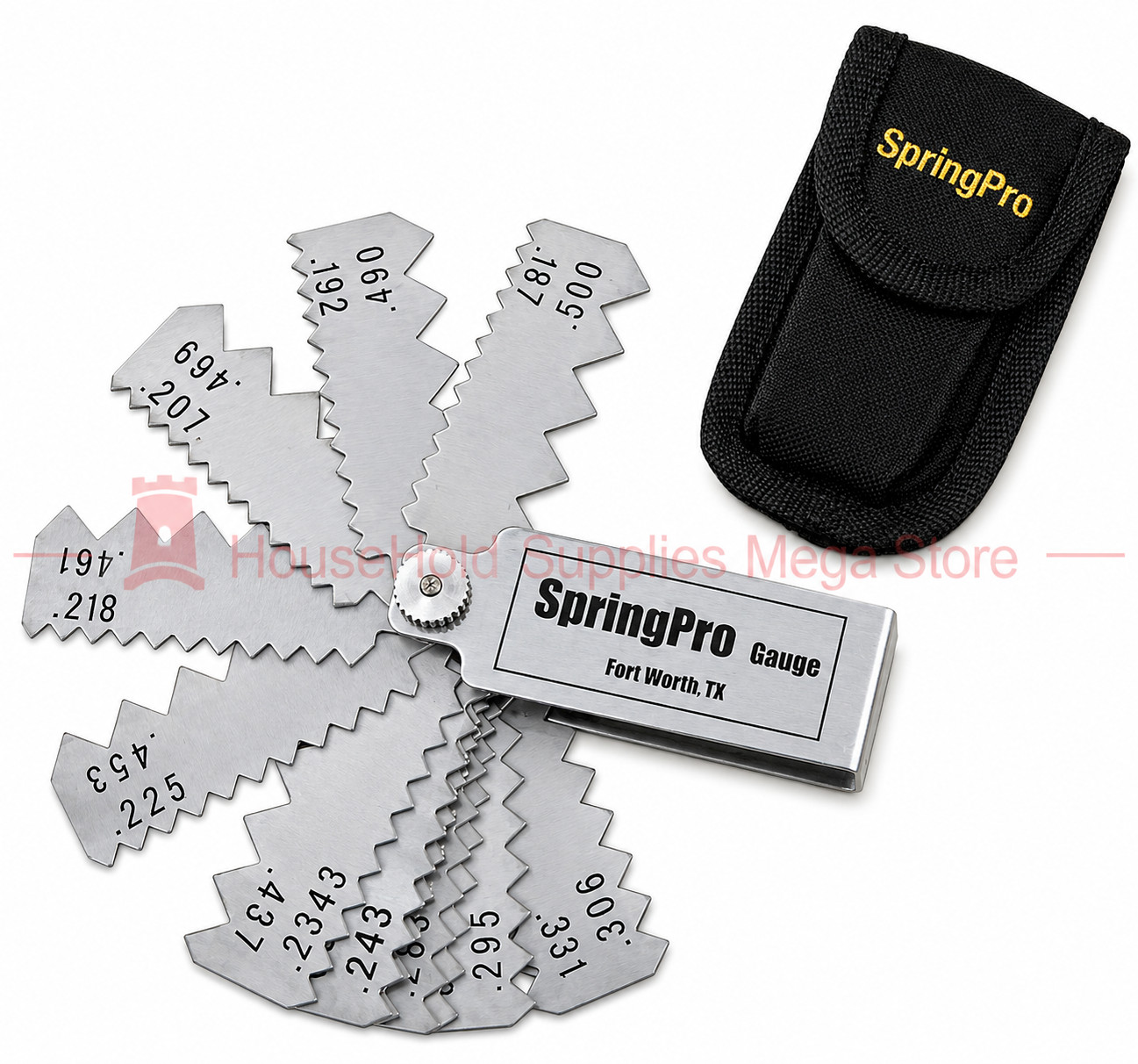 SpringPro 1875 Garage Door Spring Measuring Tool Pocket Wire Gauge .319 -.562