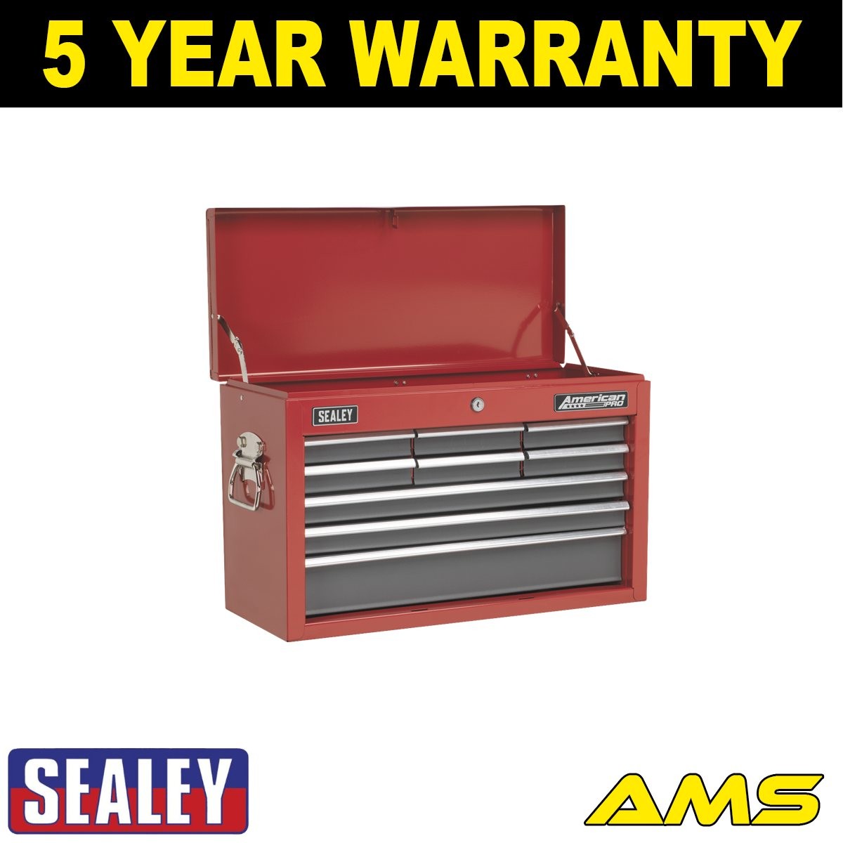 Sealey American PRO� Topchest 9 Drawer Red/Grey AP22509BB