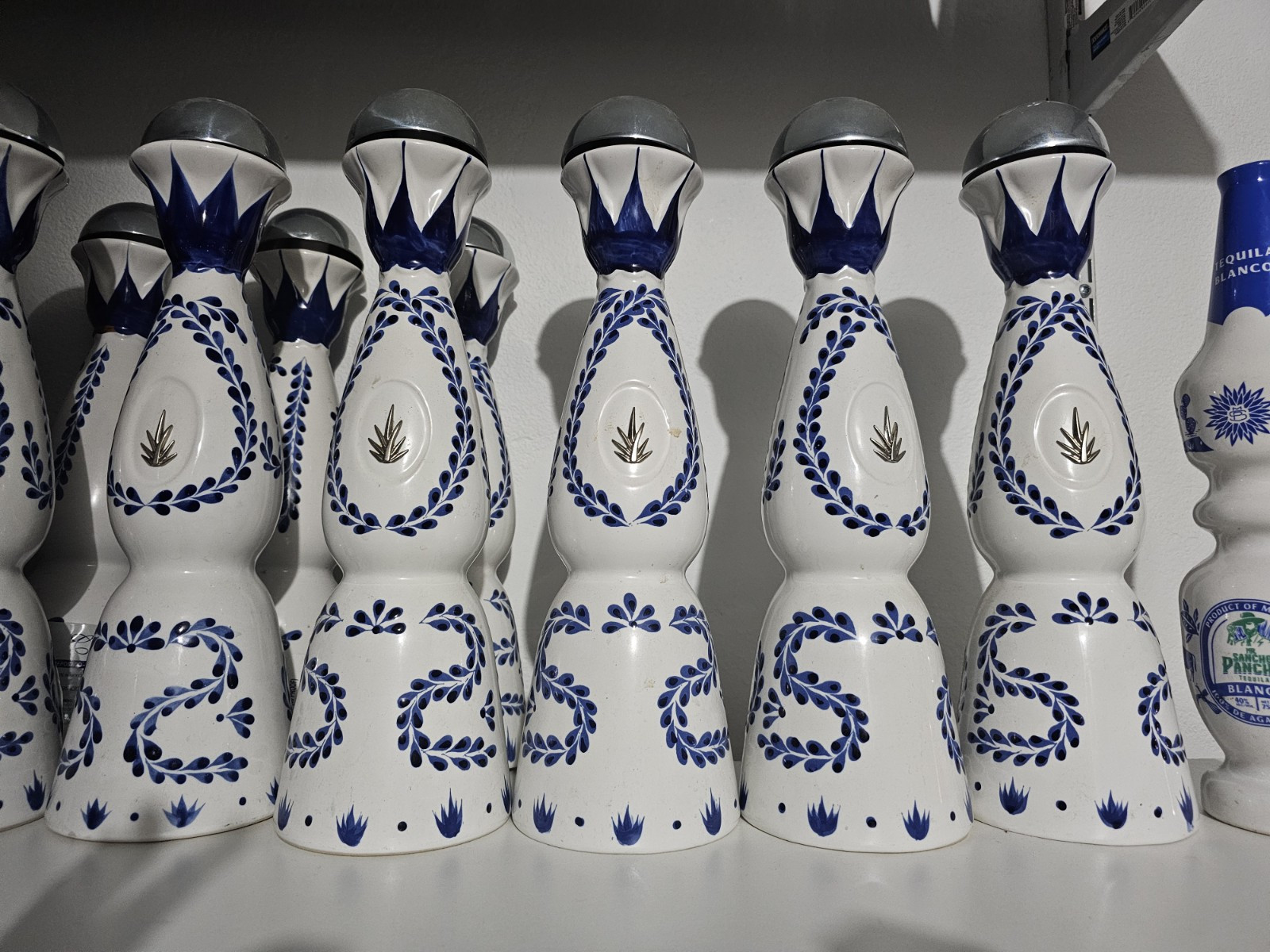 5 Empty Clase Azul Bottle Reposado,  Size 750 ML Old Logo Tree Agabe Tequila