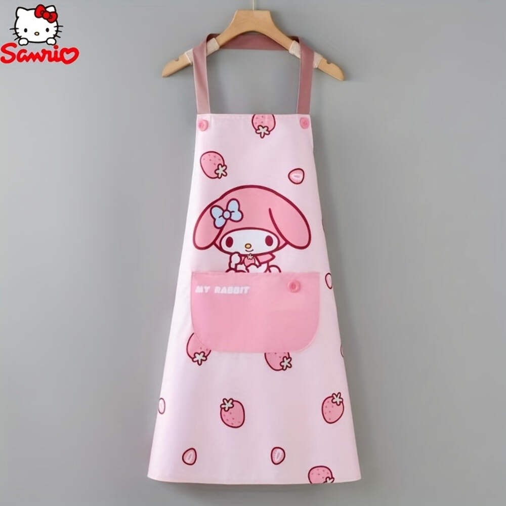 Sanrio 1 Apron Cartoon Anime Cute Pattern Apron My Melody Hello Kitty Cinnamorol
