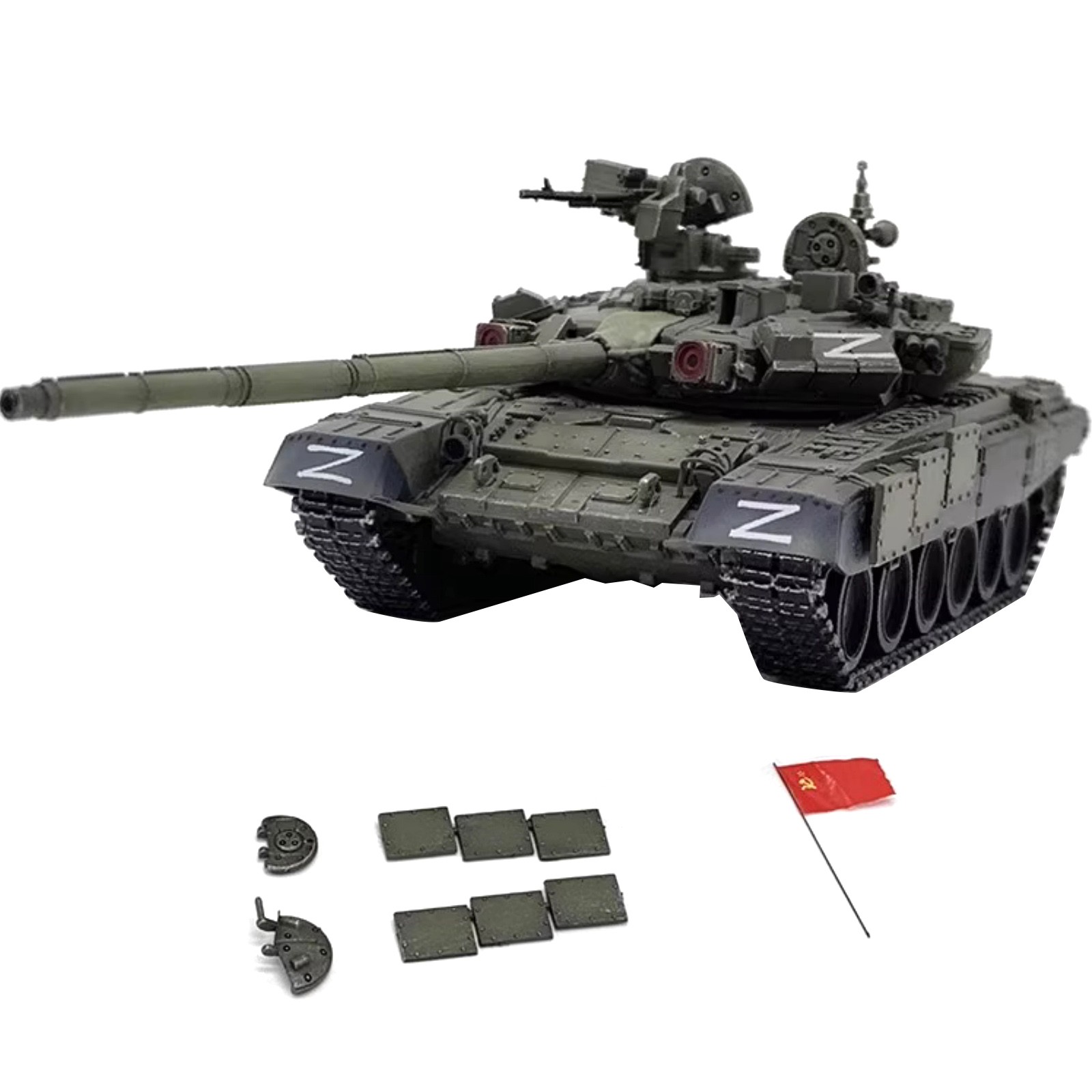 1/72 Russian Special Military Operations T-90A Main Battle Tank Mode Toy Gift