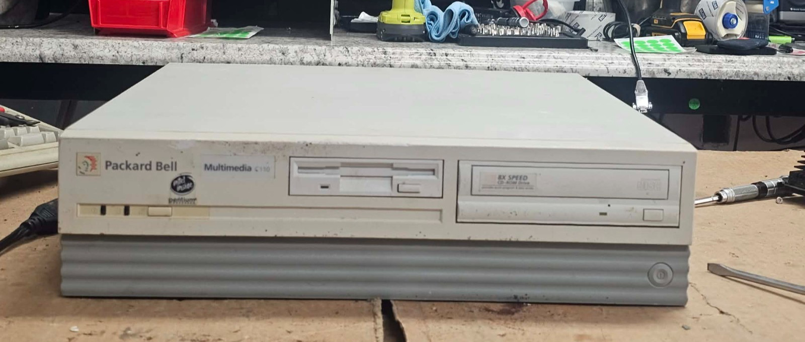 Packard Bell Multimedia C110 120MHz 16MB Ram wHDD Retro Gaming PC Win98 & Office