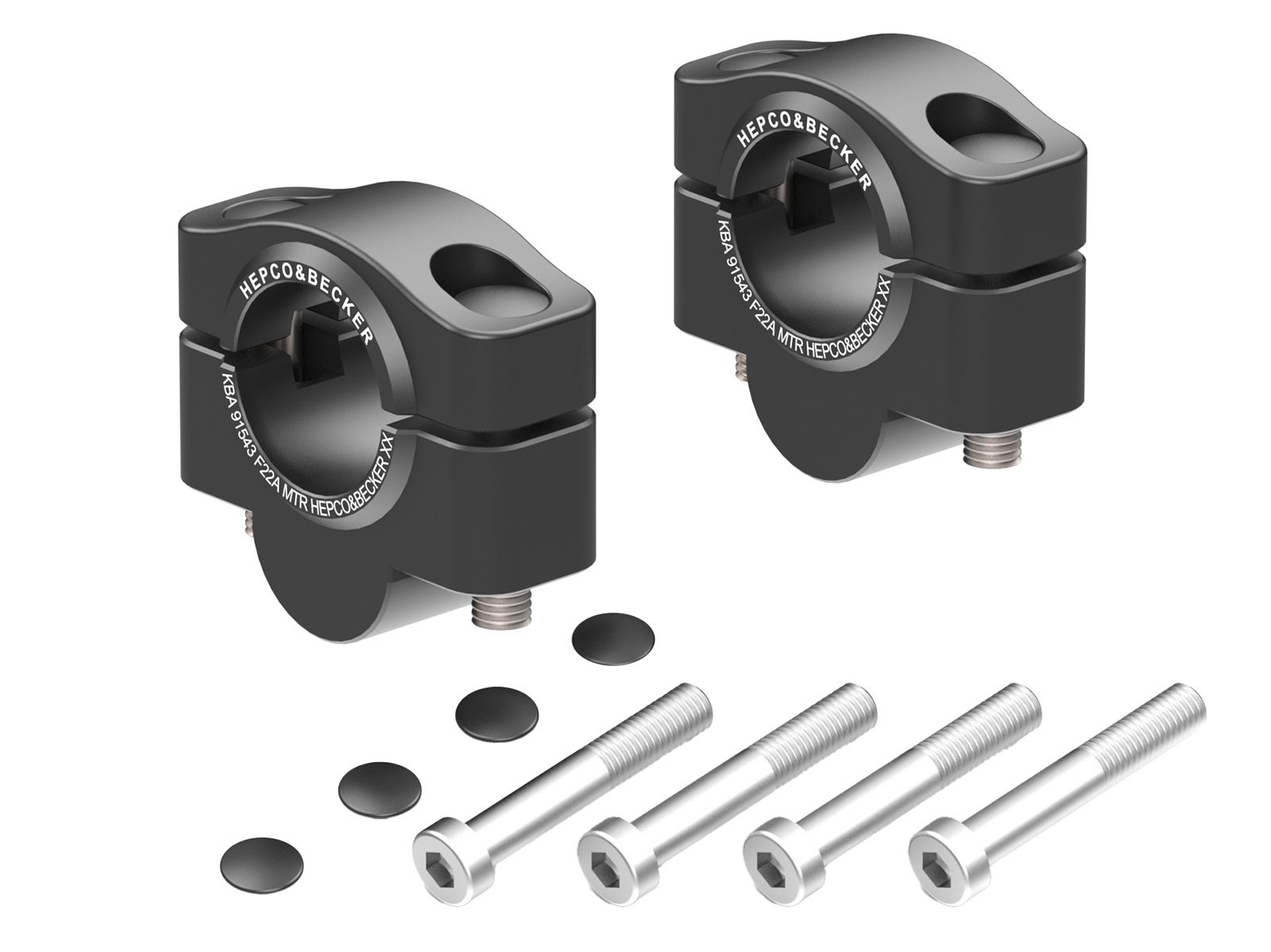 Triumph Trident 660 2025- Handlebar Risers 20mm Black BY HEPCO & BECKER