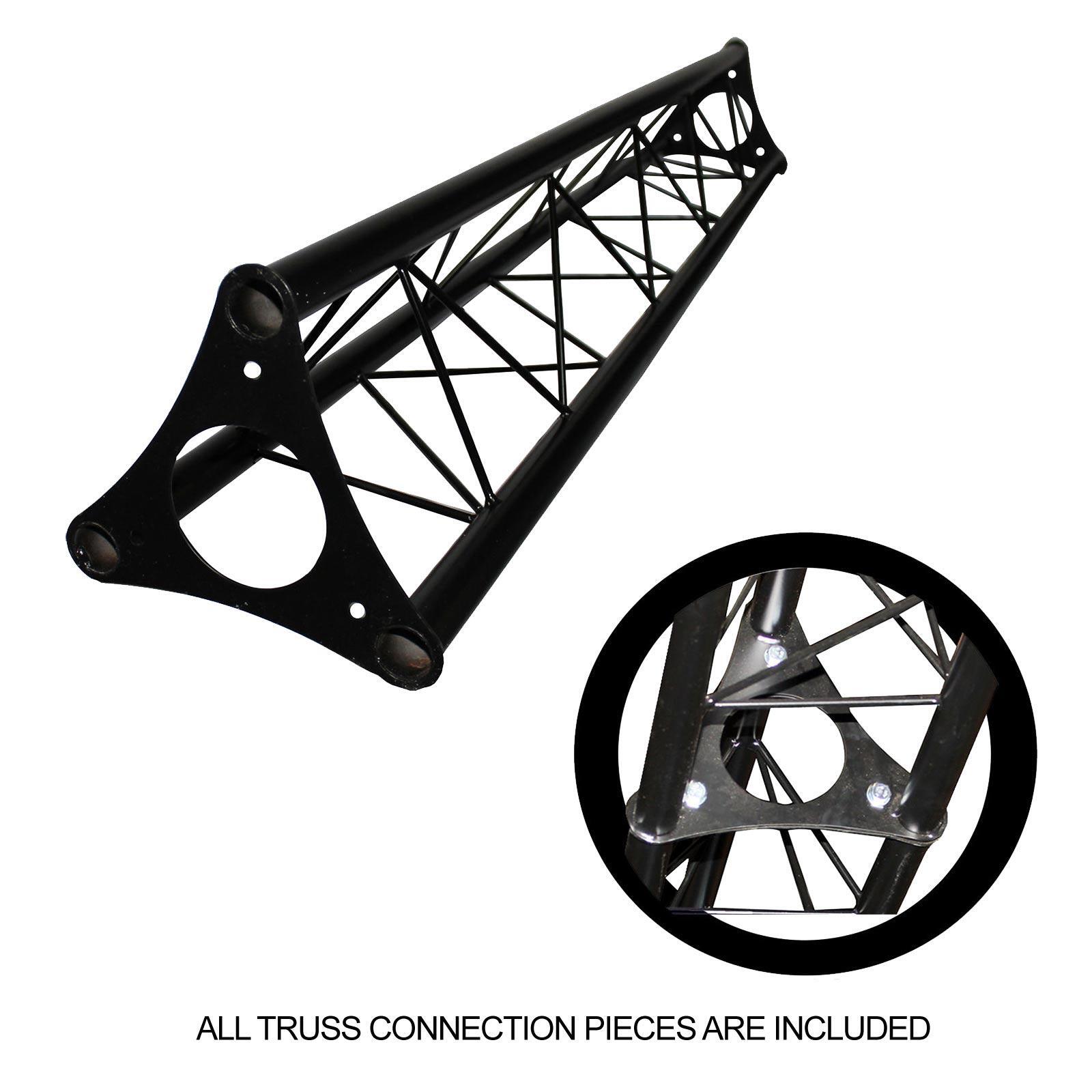 15' Wide Crank Triangular Trussing Mobile DJ Lighting Truss System Triangle i...