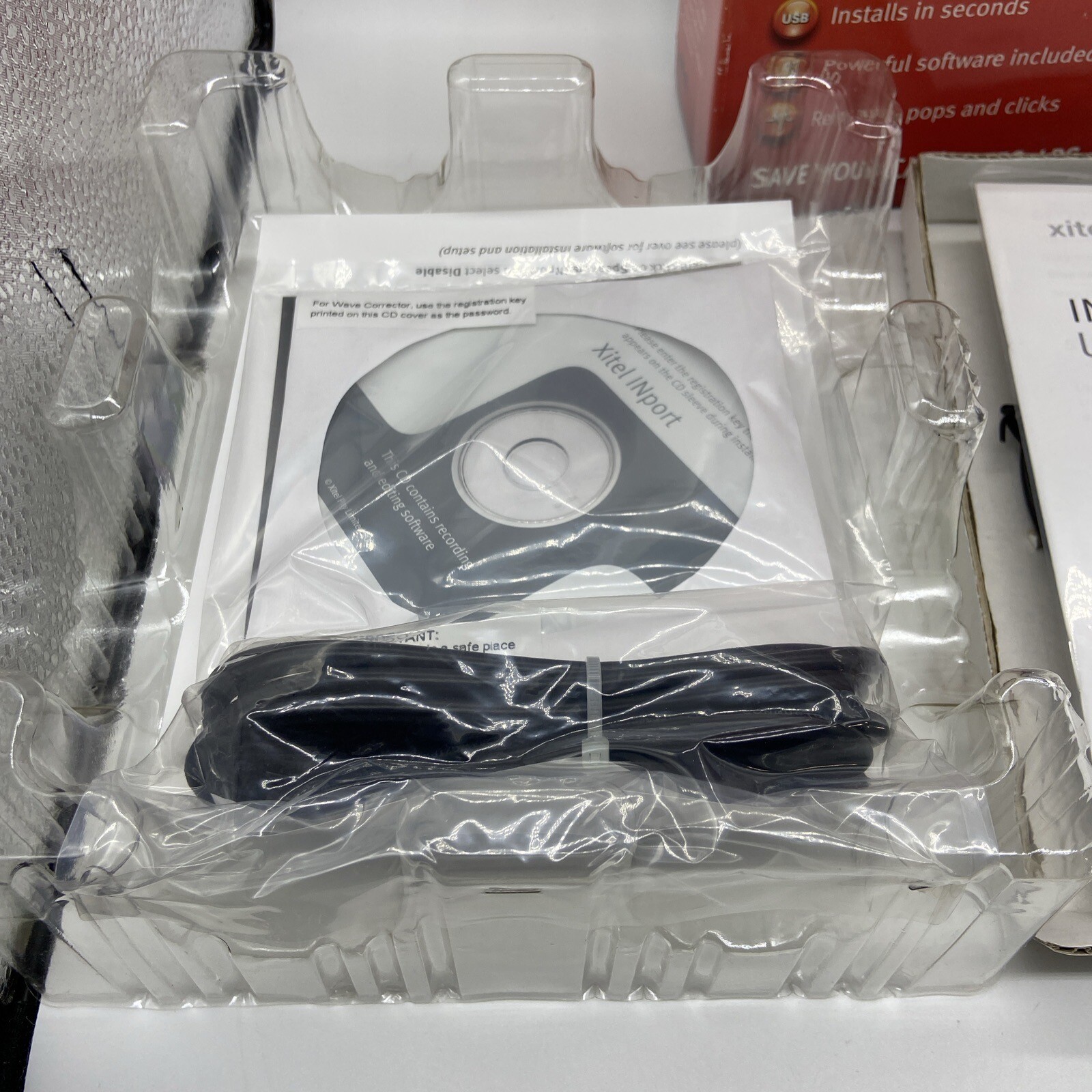 Xitel Inport Deluxe Stereo To PC Recording Kit Cassette LP Other Music Converter