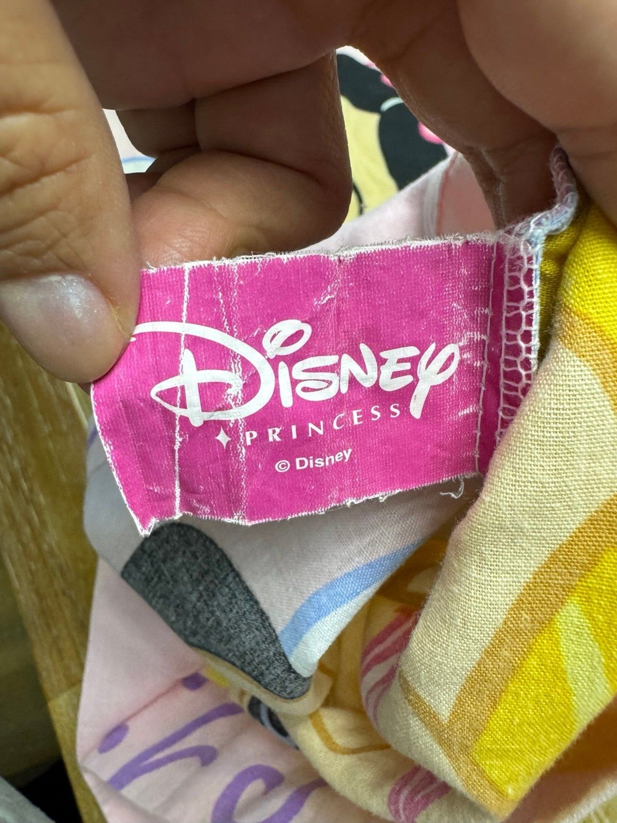 Vtg Disney Princess Pillowcase