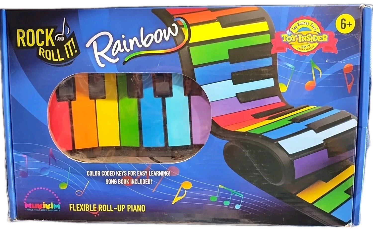 Rock and Roll It - The Original Rainbow Piano. Roll Up Flexible Piano 49 Key