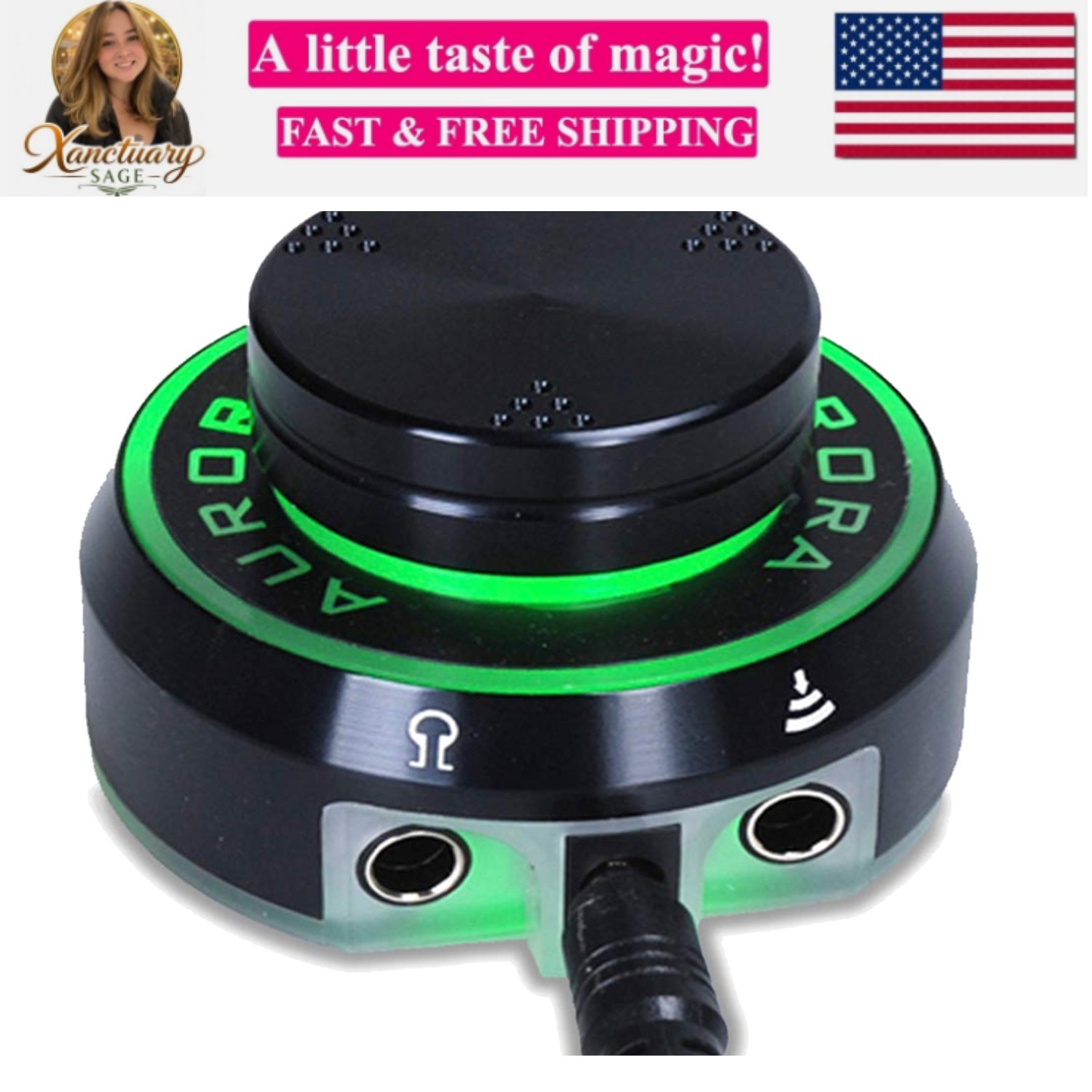 Professional  Tattoo Power Supply Aurora Colorful Power Supply With Push Butt...