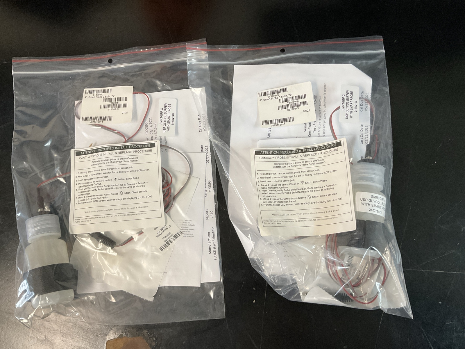 Lot of 2 Smart Probe Glycol Buffer 4”   *New*