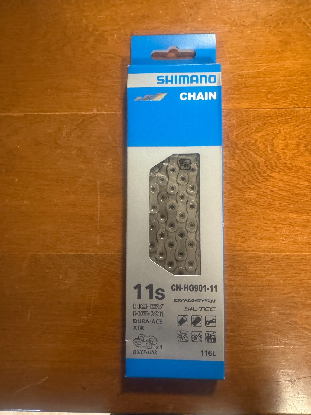 NEW Shimano CN-HG901 11-Speed 116L Hollow-Pin Dura-Ace / XTR Chain + Quick-Link