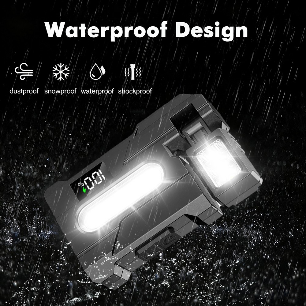 COB LED Work Light Car Mechanic USB Rechargeable Flashlight Torch Lamp Magnetic