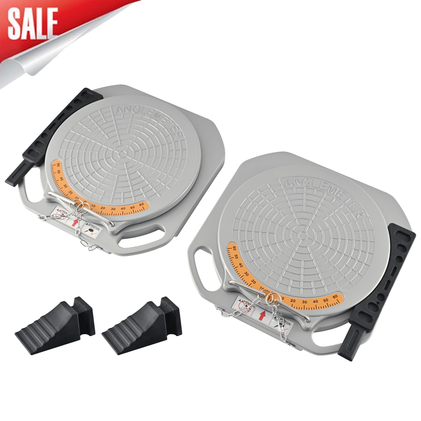 14'' 2×Aluminum Turntable Wheel Alignment 360° Rotating Turn Plate Table 11000LB