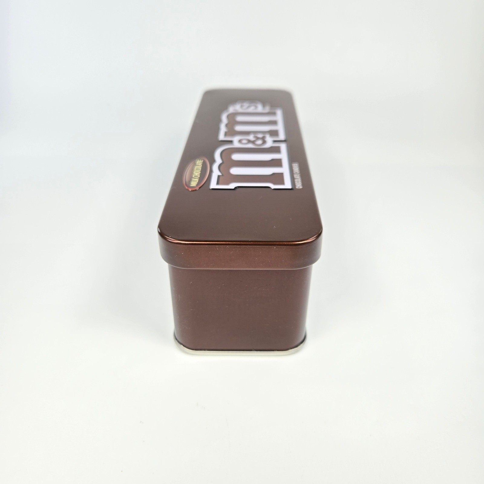 Vintage M&Ms Milk Chocolate Candy Tin Metal Rectangular Collectible Box Fun Size